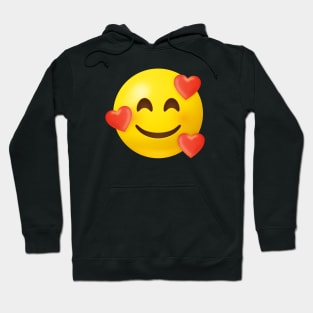 Emoji with hearts Hoodie